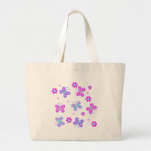 butterflies canvas bag