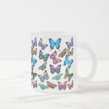 Butterflies Fluttering By Mug