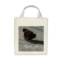 Butterflies Need a Break - Grocery Tote Bag