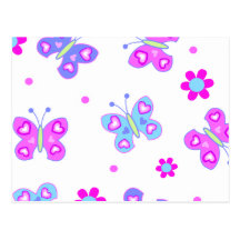 butterflies postcard