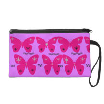 butterflies wristlet clutch