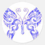 Butterfly Art #008 Round Stickers