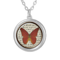 butterfly art journal necklaces