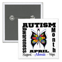 Butterfly - Autism Awareness Month Pins