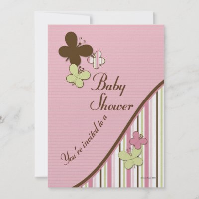 Free Ecard Baby Shower Invitations on And Stripe Baby Shower Invitation Was Designed To Match New Baby