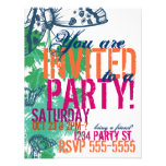 Butterfly Birthday Invitation Announcement Postcar