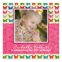 Butterfly Birthday Party Invitation