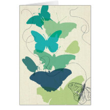 Butterfly blank card