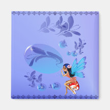 Butterfly Bubbles Magnet