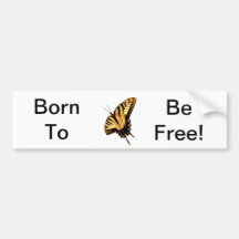 Butterfly Bumper Sticker