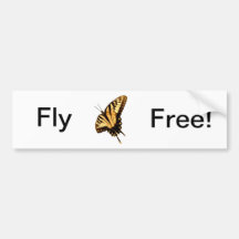 Butterfly Bumper Sticker
