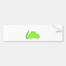 Butterfly Car ... The Eco Machine Bumper Sticker