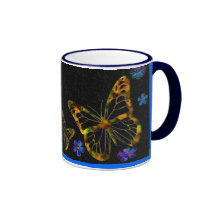 Butterfly Cutout Coffee Mugs
