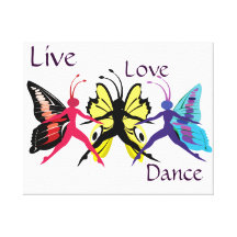 Butterfly dance gallery wrapped canvas