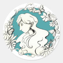 butterfly doodle copy stickers