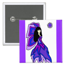 Butterfly fairy  button