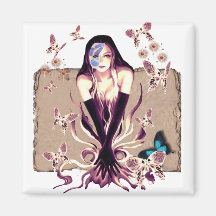 Butterfly Fairy Refrigerator Magnets
