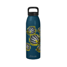 Butterfly fish water bottle
