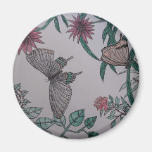 butterfly fridge magnet