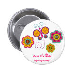 Butterfly Garden Custom Pinback Button