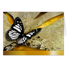 Butterfly Grunge Greeting Card
