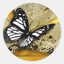 Butterfly Grunge Sticker