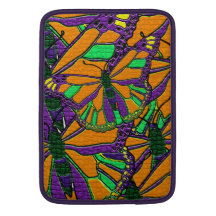 Butterfly Illusions Mac Book Sleeve Hidden Message MacBook Sleeves