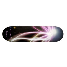butterfly kiss skate board deck