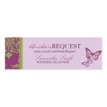 Butterfly Kisses Flirt Skinny Business Card