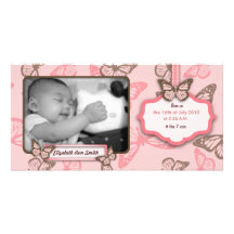 Butterfly Kisses Photo Card