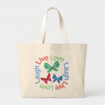 Butterfly - Live Love Laugh Canvas Bag