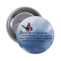 Butterfly  Memorial Poem Pin