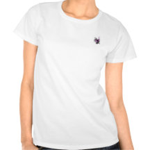 Butterfly Motif Ladies Fitted Top Tee Shirts