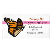 Butterfly Namecard Photo Cards