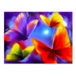 Butterfly Parade Painting Art - Multi Postcards