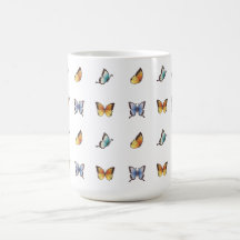 Butterfly Pattern: Vector Art Coffee Mug