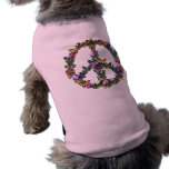 Butterfly Peace Symbol Dog Shirt