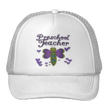 Butterfly Preschool Teacher Tshirts and Gifts Mesh Hat