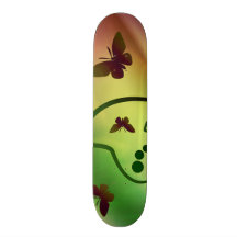 Butterfly Rainbows Custom Skate Board