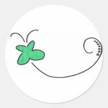 Butterfly Round Stickers