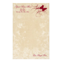 Butterfly Sparkle Personal Stationery
