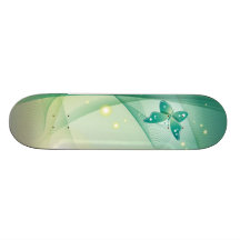 Butterfly Stripes Custom Skateboard