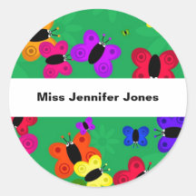 Butterfly Swarm Stickers