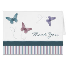 Butterfly Thank You Card