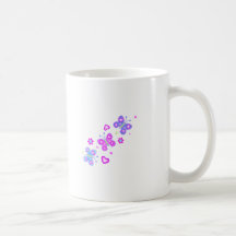 butterfly with hearts mugs