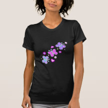 butterfly with hearts t-shirt