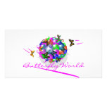 BUTTERFLY WORLD PHOTO  CARD CUSTOMIZED PHOTO CARD