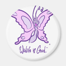 Butterfly's Wild Smile Magnet