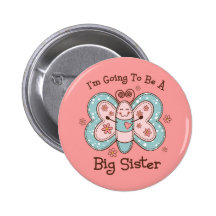 Butterly Future Big Sis Pinback Button