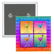 Button - Pop Art Martinis